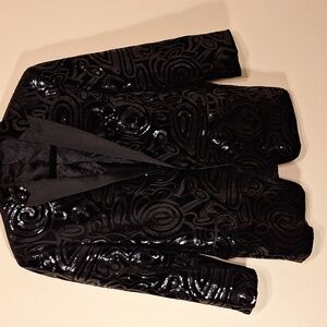 TALLIA Black Sequin Blazer